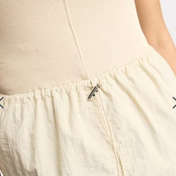 2 in 1 ribbed scoop neck dress with tank top with cargo midi skirt - Picture 3 of 3